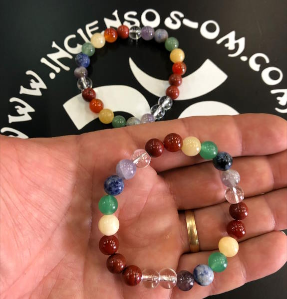 Pulsera Chakras bola surtida 8 mm